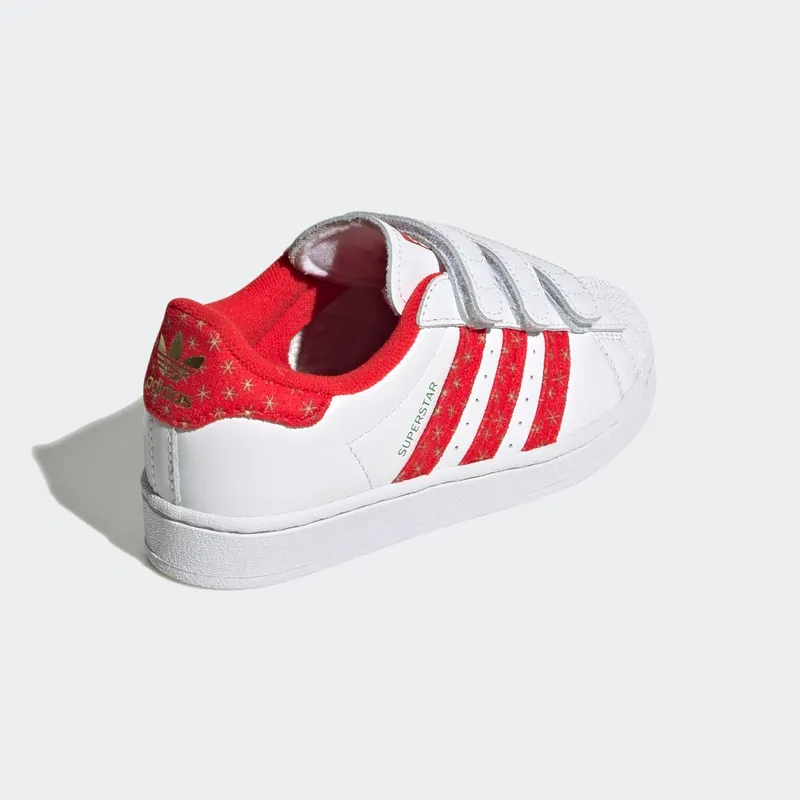 Adidas Superstar Cloud White / Vivid Red / Gold Metallic (IE4093)