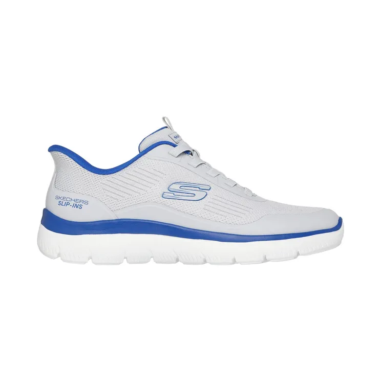 Skechers Slip-ins: Summits “Leyter Grey / Blue” (233047GYBL)