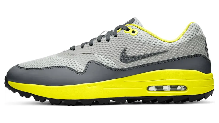Nike Air Max 1 Golf “Grey Fog / Photon Dust / Lemon Venom / Smoke Grey” (CI7576-003)