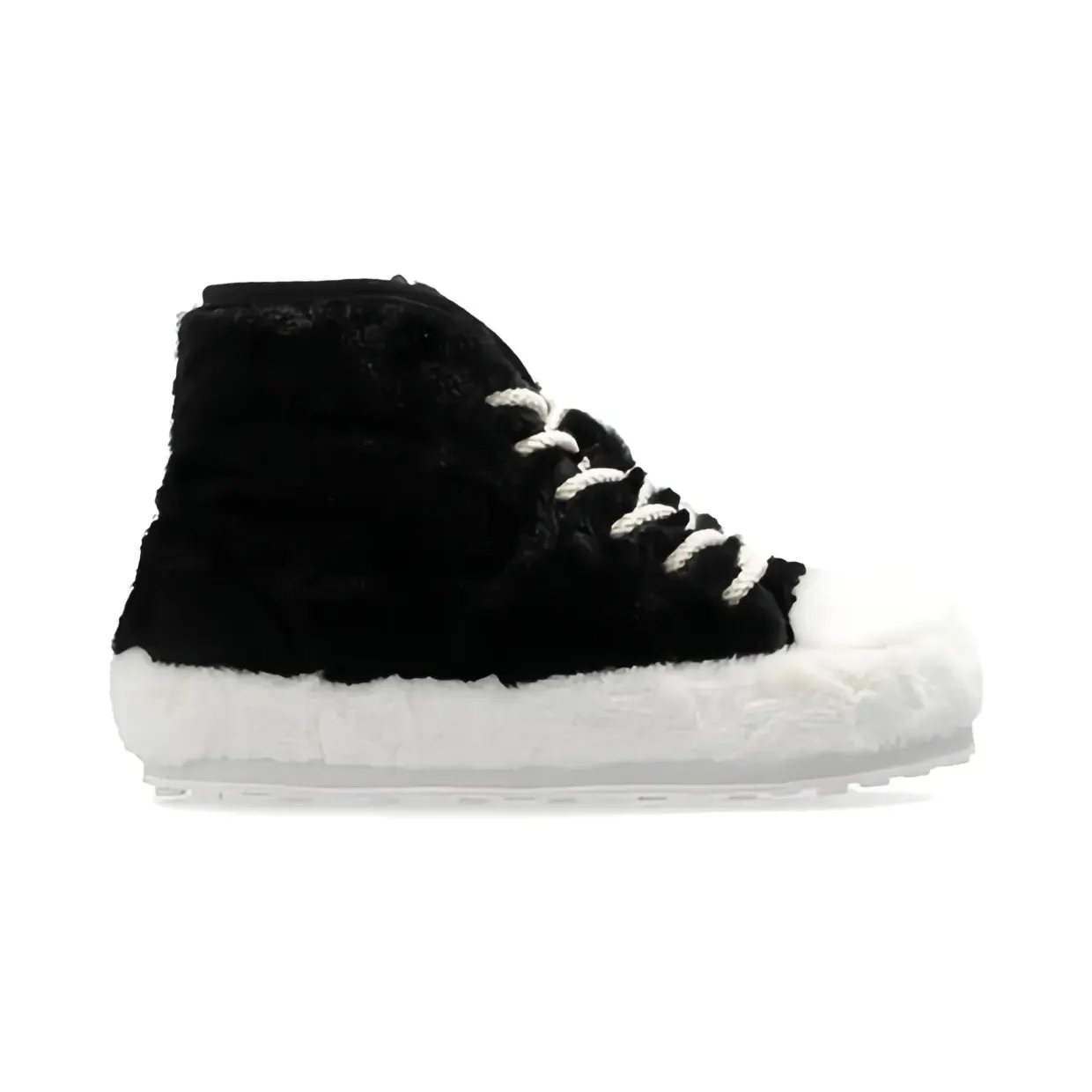 Marni High-top met imitatiebont “Black” (SNZU017800P4399)