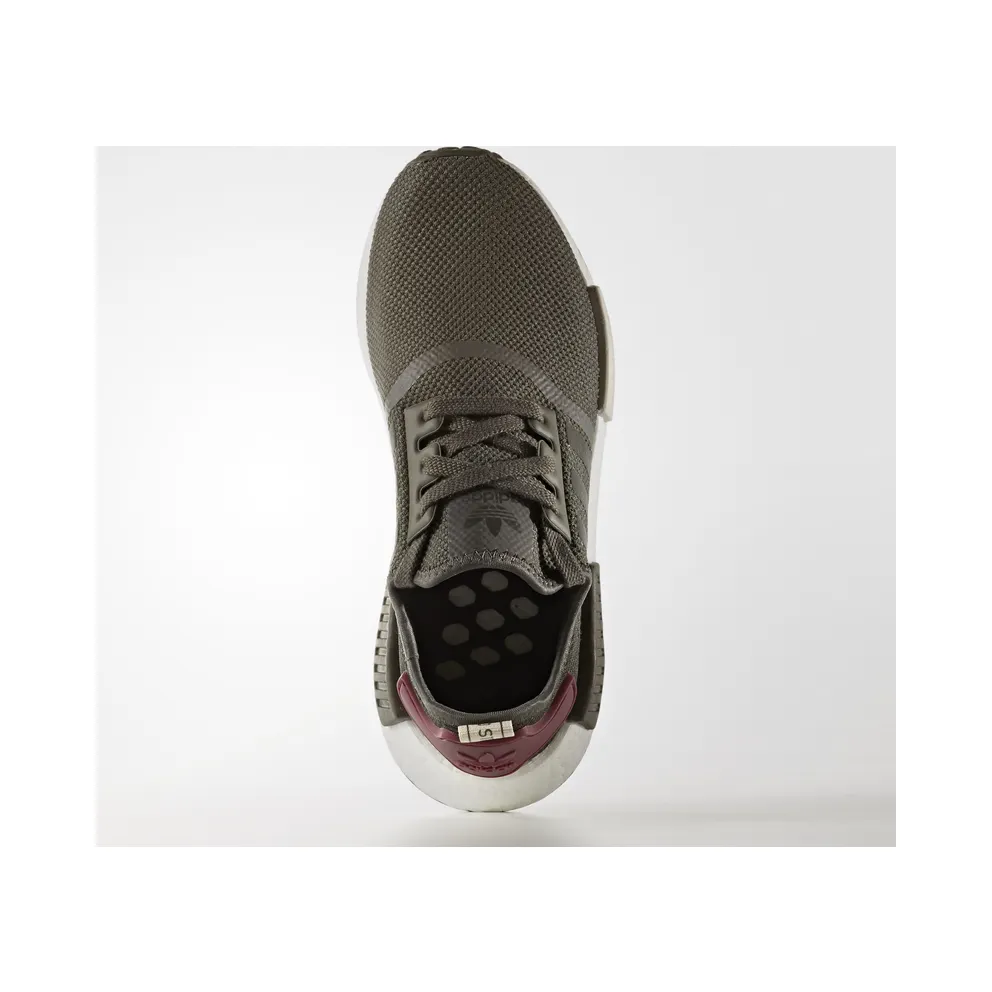 adidas NMD R1 Ultility Grey (W) Utility Grey/Utility Grey/Maroon (BA7752)