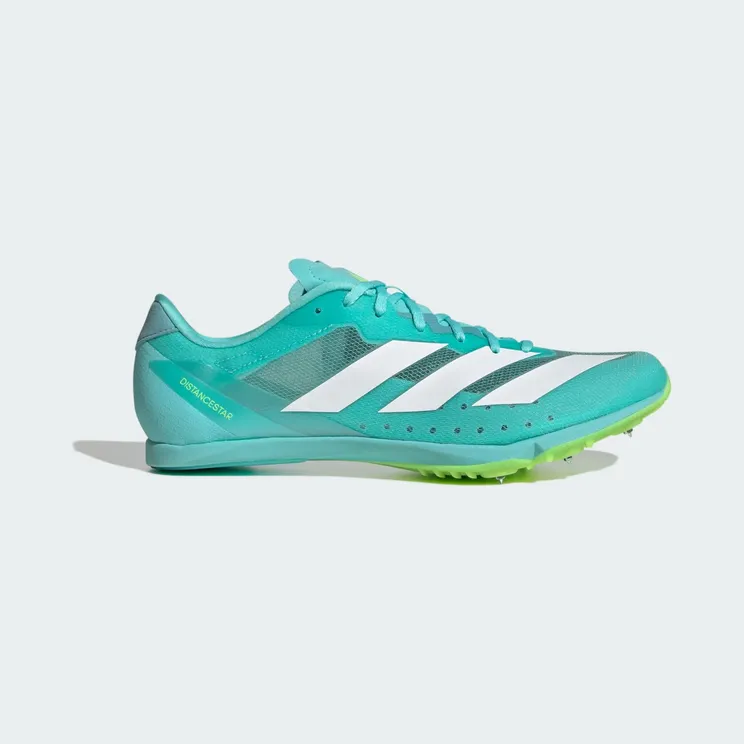 adidas Adizero Distancestar “Flash Aqua / Cloud White / Lucid Lemon” (JI2999)