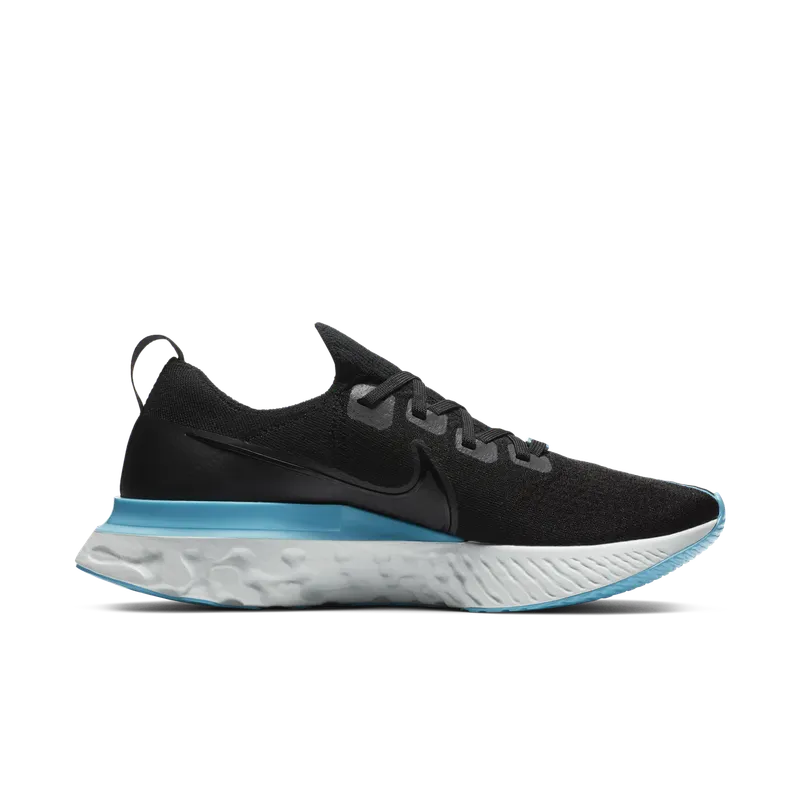 Nike React Infinity Run Flyknit ‘Fast City’ Black/Blue Fury/Pure Platinum/Photon Dust (CT1499-001)