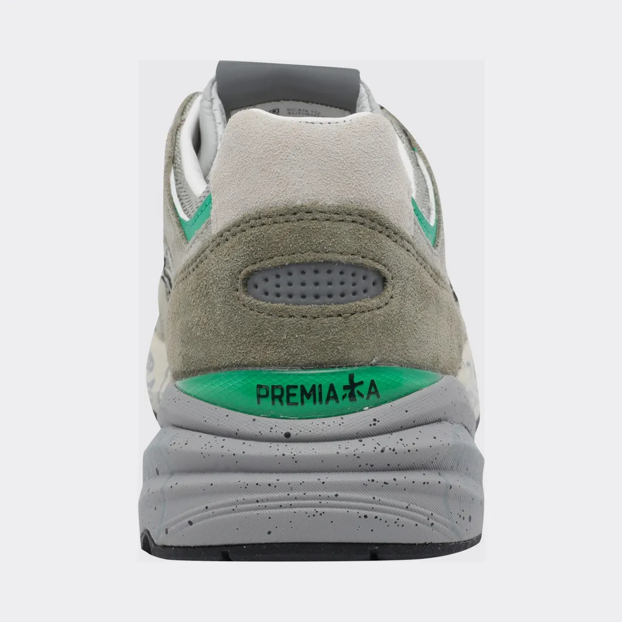 Premiata Mase Suede and Mesh Sneakers Moss Green (MASE8017) (3)