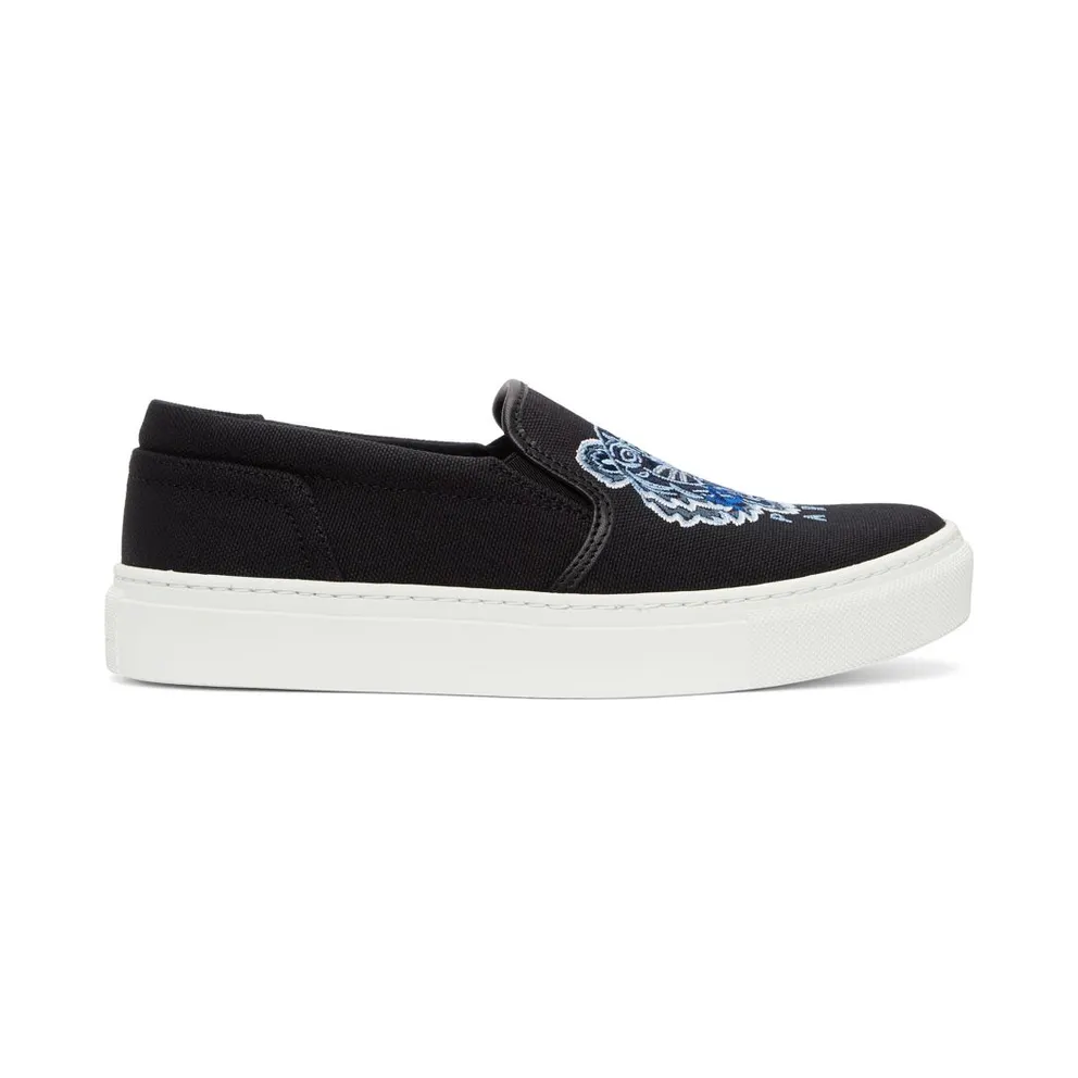 Kenzo Black Tiger K-Skate Slip-On Sneakers (FB52SN100F70)