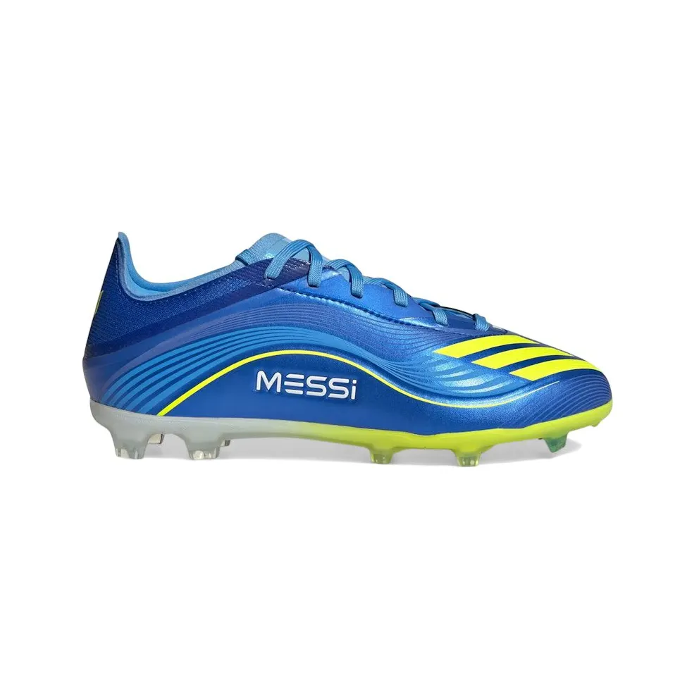 adidas F50 Messi Elite Firm Ground Boots Kids “Royal Blue / Solar Yellow / Semi Blue Burst” (JP7450)