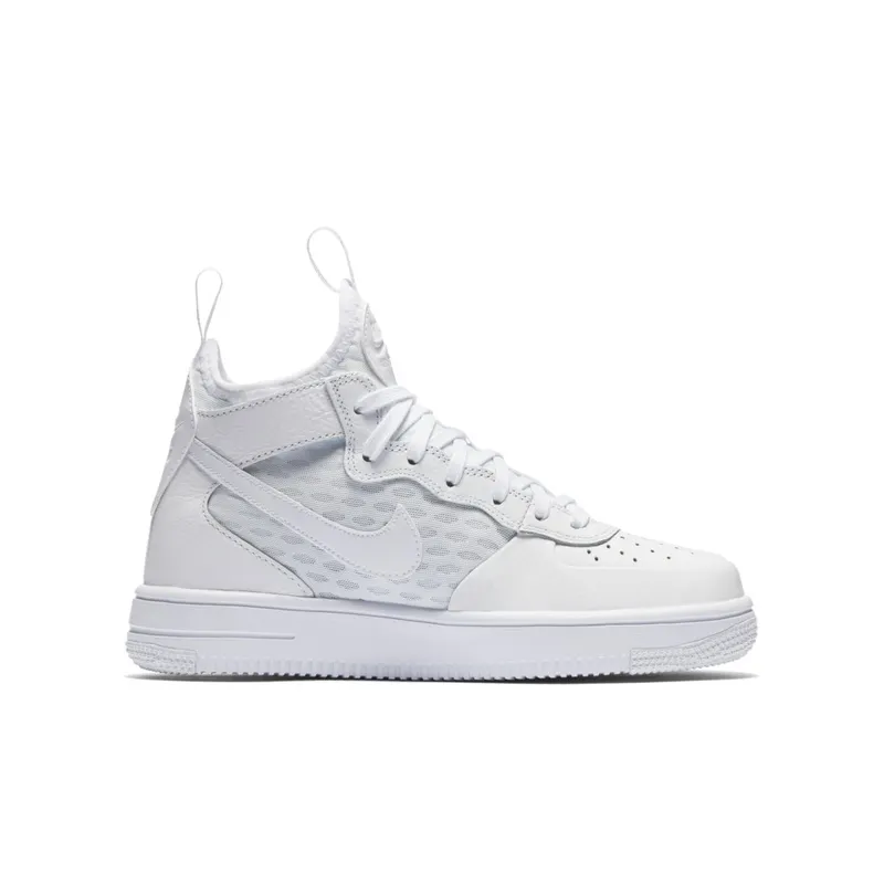 Nike Air Force 1 Ultraforce Mid Triple White (GS) White/White-White (869945-100)