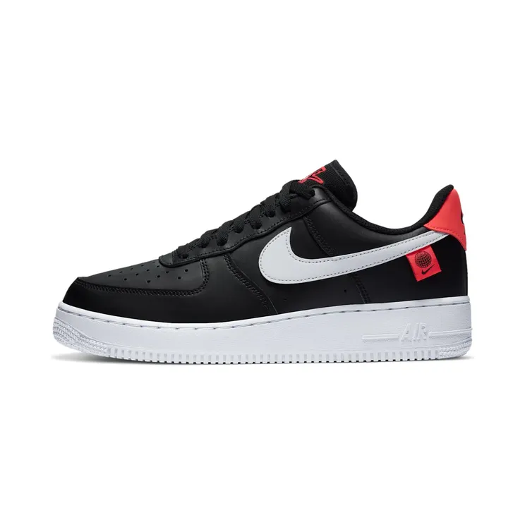 Nike Air Force 1 ’07 Low ‘Worldwide Pack – Black Flash Crimson’ Black/Flash Crimson/White (CK7648-001)