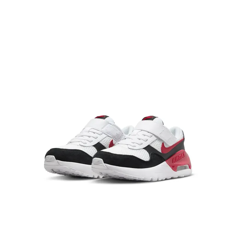 Nike Air Max SYSTM White Black Gym Red (DQ0285-117)