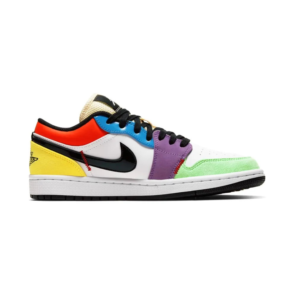 Jordan 1 Low SE Multi-Color (W) White/Black-Lightbulb-Team Orange (CZ3572-104)