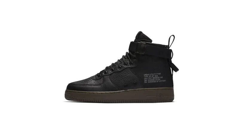 Nike SF Air Force 1 Mid Black Dark Hazel Black/Black-Dark Hazel (917753-002)