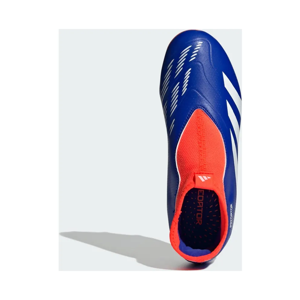 adidas Predator League Laceless FG Lucid Blue Cloud White Solar Red (IF6356)