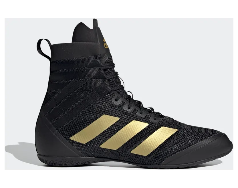 adidas Speedex 18 Boksschoenen Core Black / Gold Metallic / Hazy Yellow (FX0564)