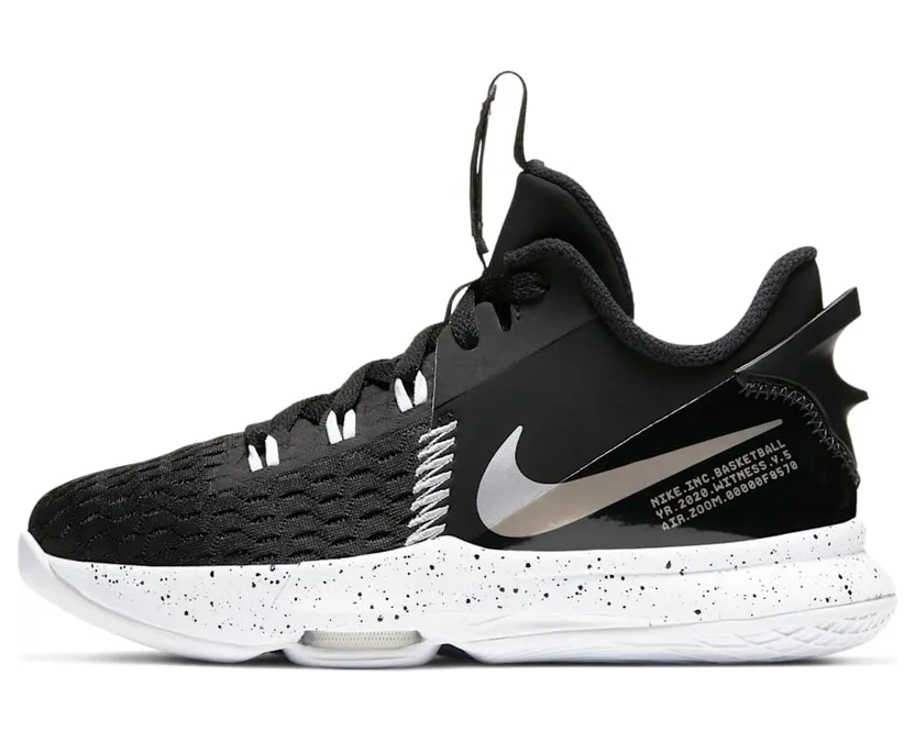 Nike LeBron Witness 5 Black Metallic Silver (CT4629-001)