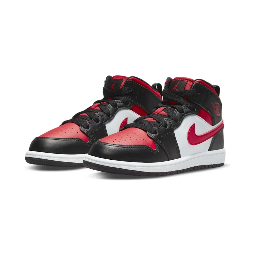 Jordan 1 Mid Younger Kids’ Black (640734-079)