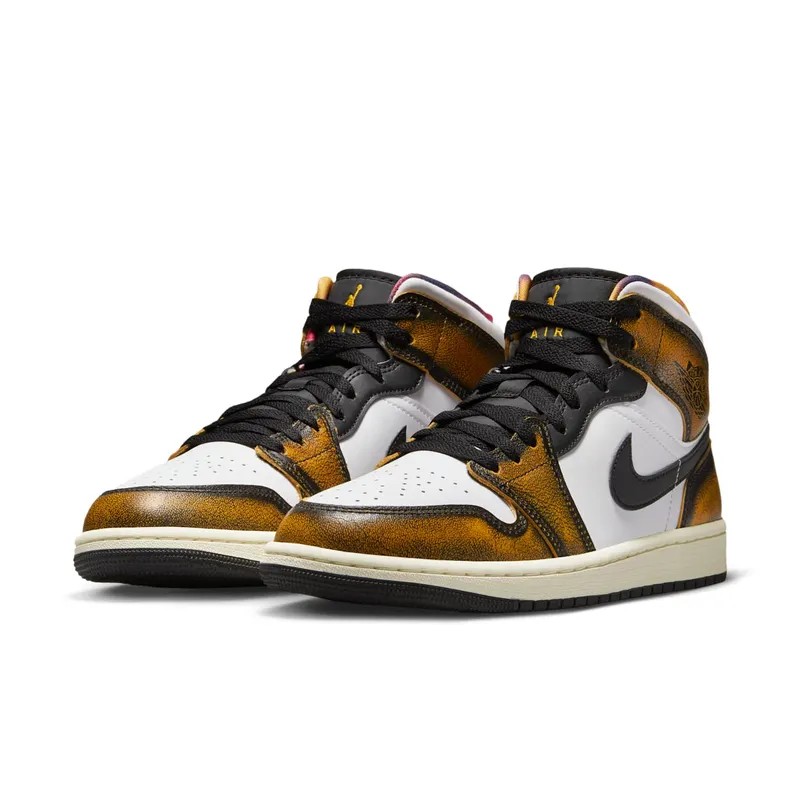 Jordan Air Jordan 1 Mid SE “Black/Taxi-White-Sail” (DQ8417-071)