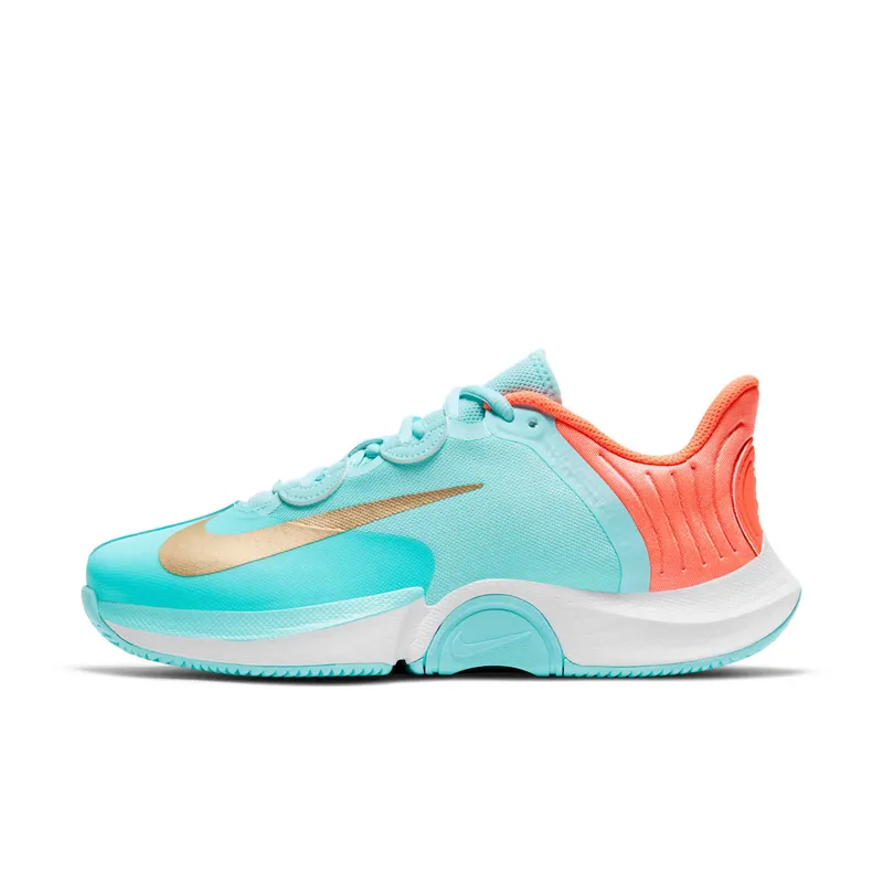 NikeCourt Air Zoom GP Turbo Hardcourt Blue “Copa / Bright Mango / White / Metallic Gold” (CK7580-400)