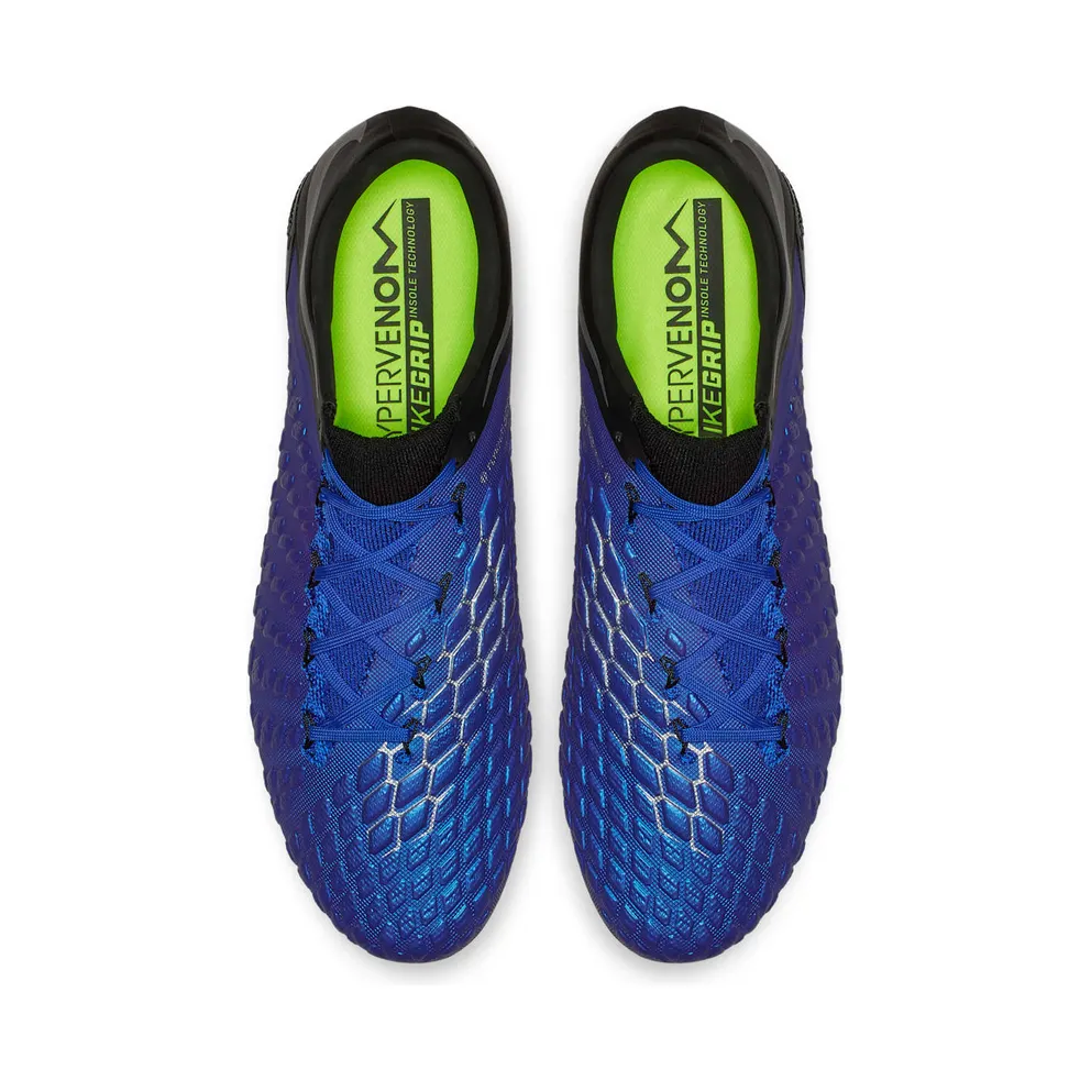 Nike Hypervenom Phantom 3 Elite Flyknit FG Racer Blue Racer Blue/Metallic Silver (AJ3805-400)