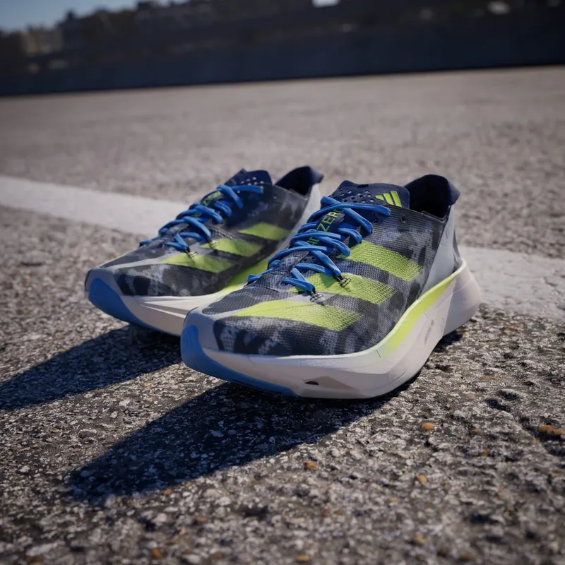 adidas Adizero Adios Pro 3 Crystal White Lucid Lemon Blue Burst (IG6426)