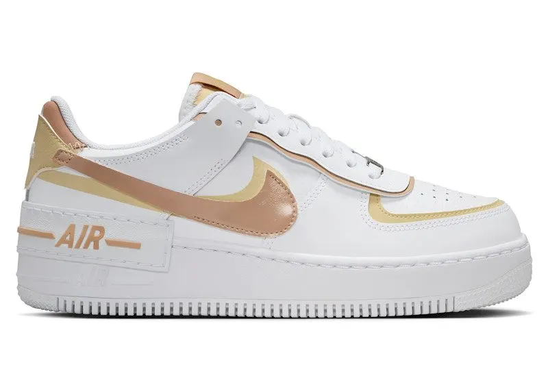 Nike Air Force 1 Low Shadow White Team Gold Rattan (DZ1847-111)