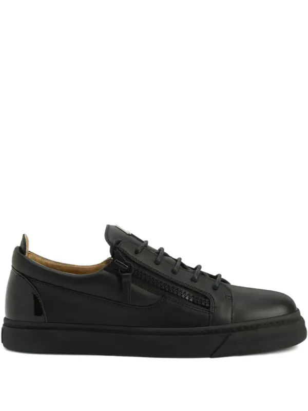 Giuseppe Zanotti Frankie leren sneakers with ritsdetail – Black (RU50035H05)