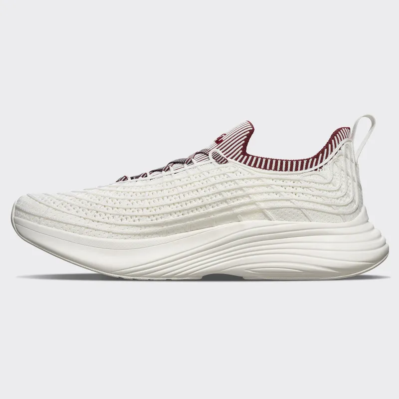 APL TechLoom Zipline “Ivory/Burgundy/Ribbed” (Men)