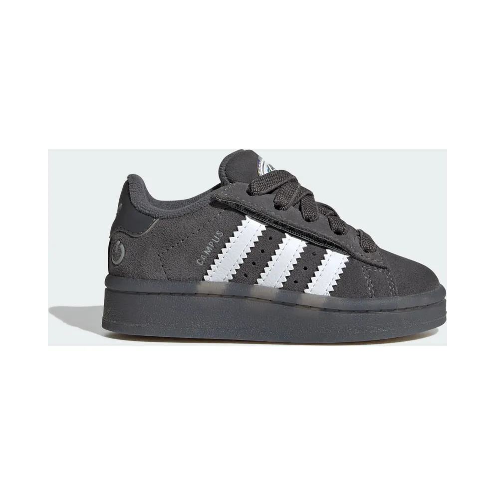 Adidas Campus 00s Led Lights Comfort Closure Elastic Lace Sneakers Kids Grey Five / Cloud White / Grey Two (JS1284)