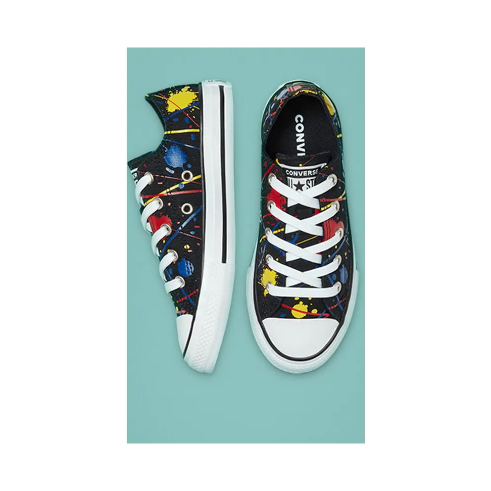Converse Paint Splatter Chuck Taylor All Star Low Top Black/multi/White (671908C)