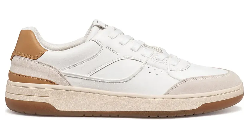Geox sneaker Wit/Leer (U65M5B09B22-C1451)