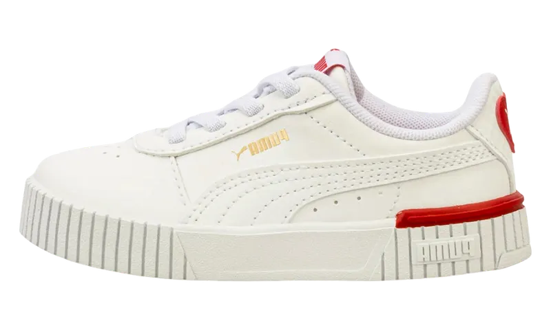 Puma Carina 2.0 Red Thread TD “White / Red” (389748-01)