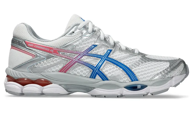 Asics Gel Cumulus 16 White / Pure Silver / Blue (1203B120-100)