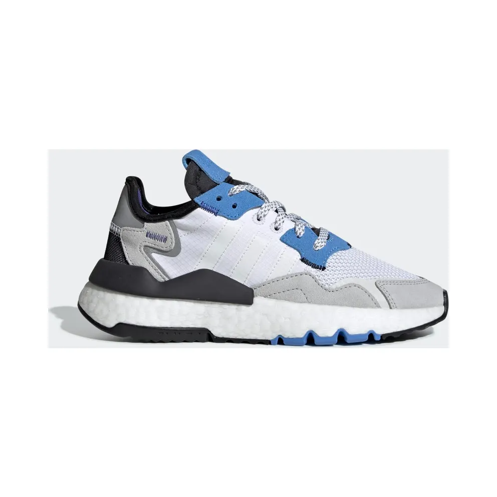 adidas Nite Jogger Schuh Cloud White / Cloud White / Real Blue (EE6440)