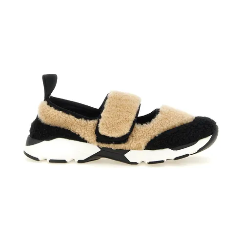 Marni Mary Jane Pelzsneakers “White/Black” (SNZW020602P9282ZO559)