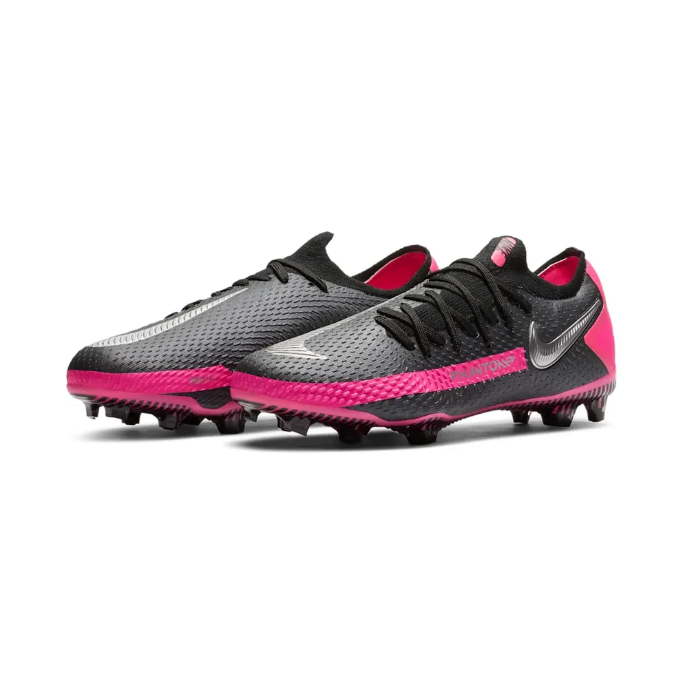 Nike Phantom GT Pro FG Black Pink Blast (GS) Black/Pink Blast-Metallic Silver (CK8473-006)