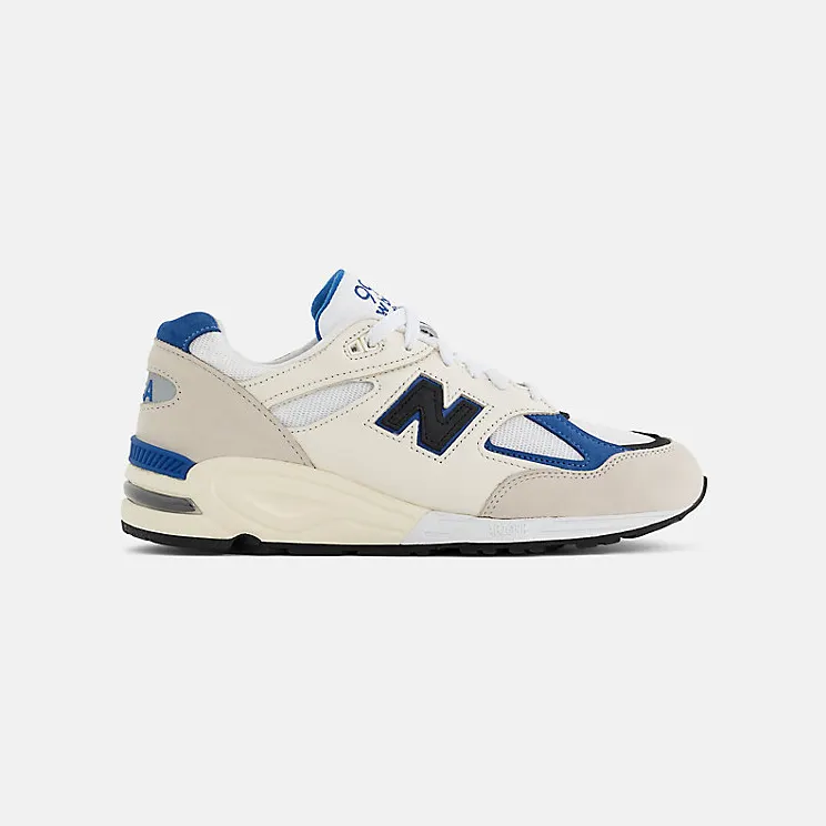 New Balance 990v2 “Made In USA White/Blue” (M990WB2)