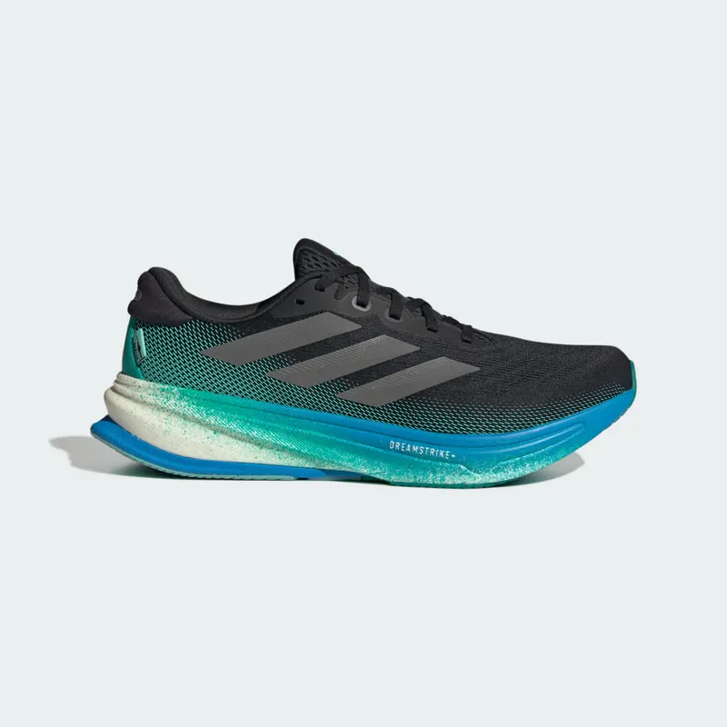 Adidas Supernova Rise 2 Running Shoes Core Black / Iron Metallic / Glory Green (JI1408)