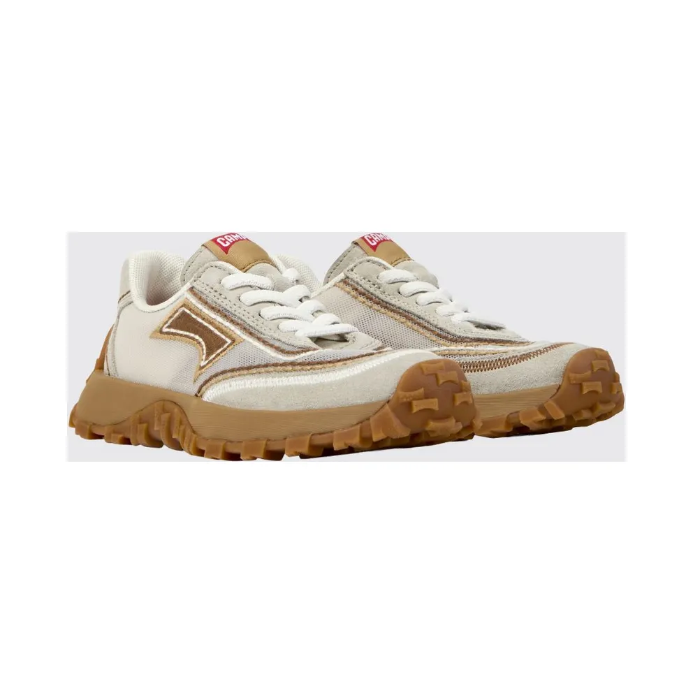 Camper Twins Recycled Polyester and Suede Beige (K800685-002TWINS0)