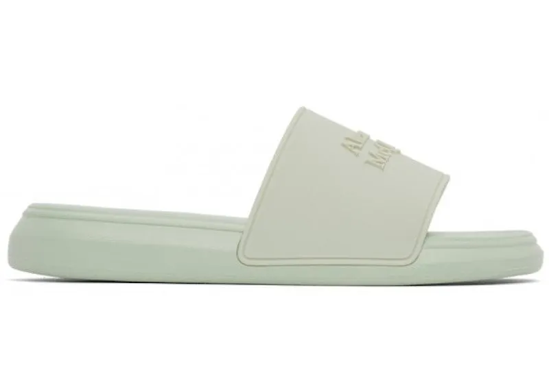 Alexander McQueen Logo Slides Green (663564W4QS03312)