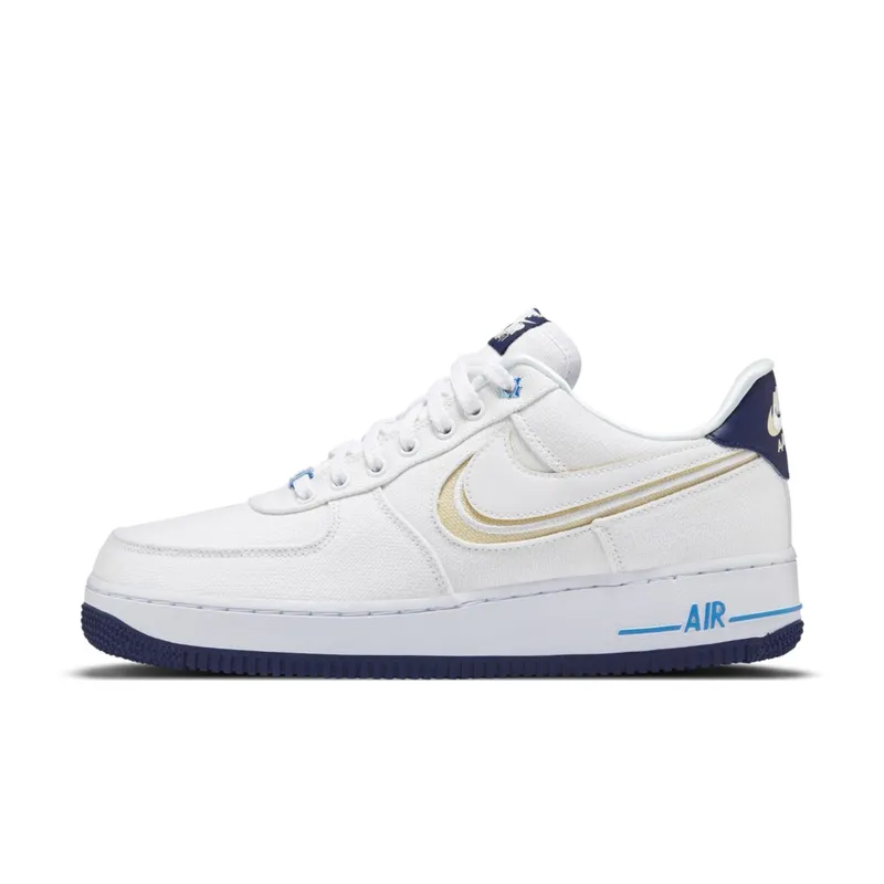 Nike Air Force 1 Low White Canvas Navy Sole (DB3541-100)