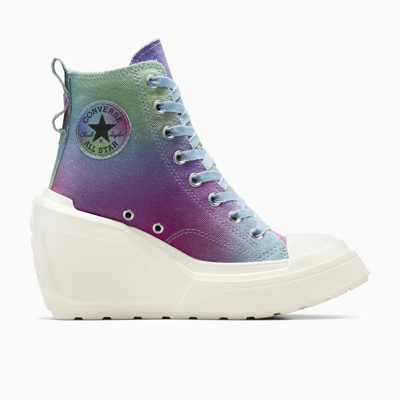 Converse Chuck 70 De Luxe Wedge Platform Out Of The Blue/Egret/Multi (A10309C)