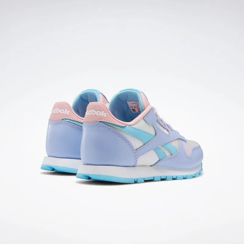 Reebok Classic Leather Shoes Lilac Glow / Digital Blue / Pink Glow