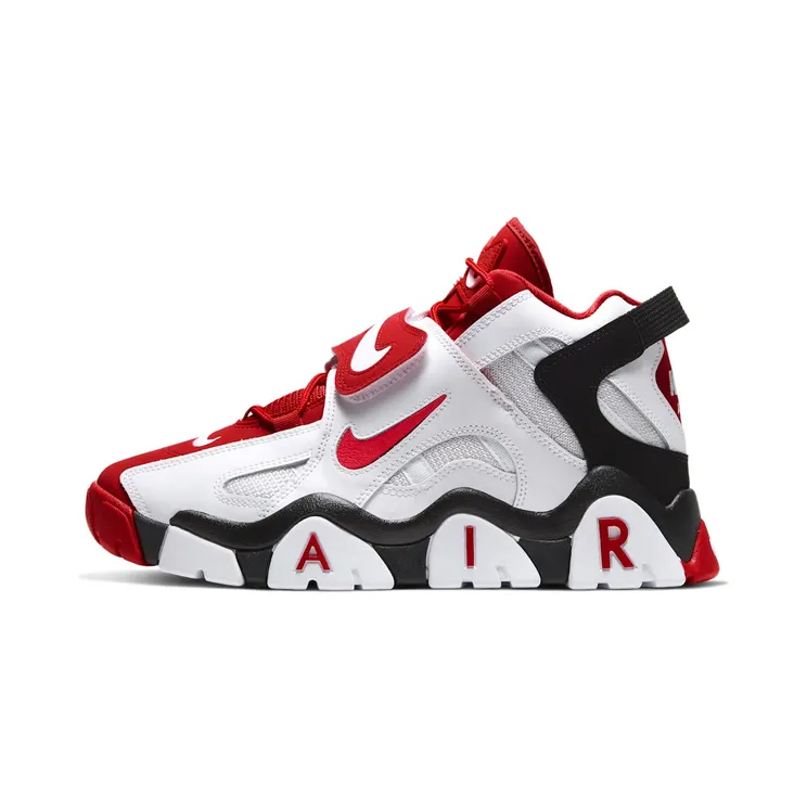 Nike Air Barrage Mid “White / Black / University Red” (AT7847-102)