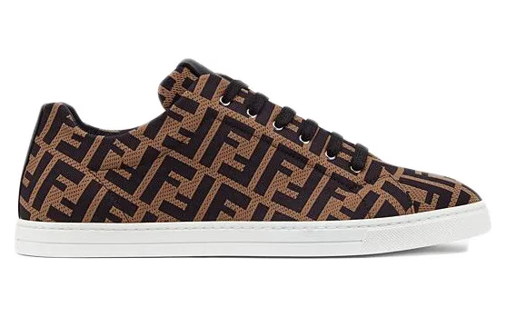 Fendi Tech Fabric Low Top Brown (7E1258A7MYF0R7R)