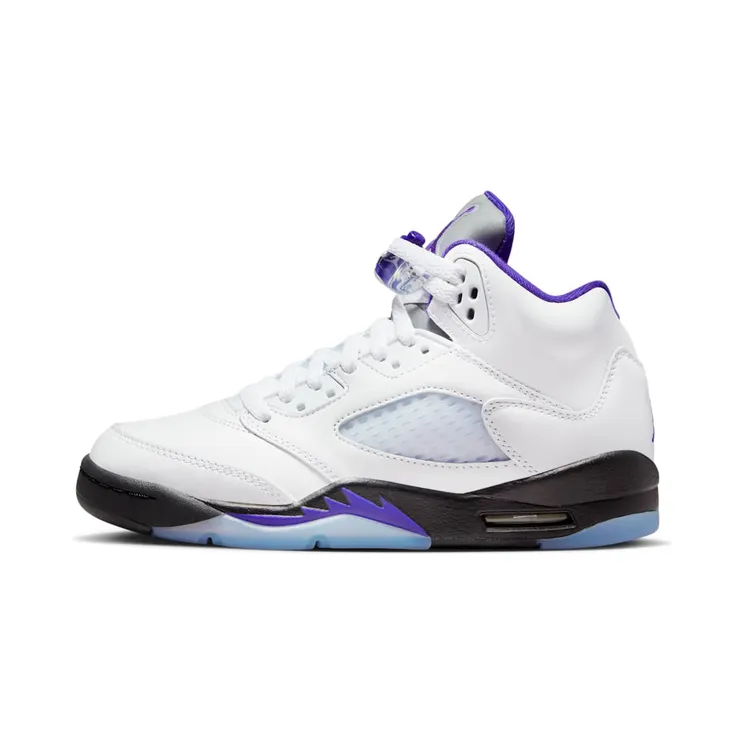 Air Jordan 5 Retro Dark Concord (GS) “White / Black / Dark Concord” (440888-141)