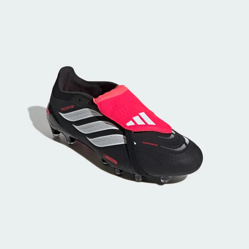 Adidas Predator Pro Fold-Over Tongue AG “Core Black Cloud White Lucid Red” (KI6297)