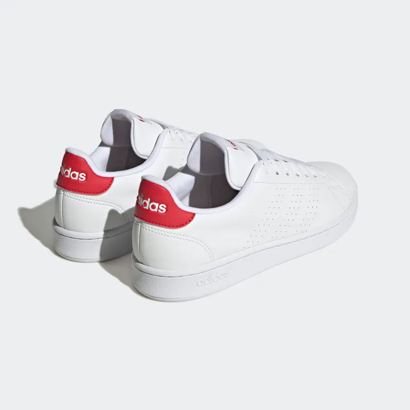 Adidas Advantage Cloud White / Cloud White / Better Scarlet (HR0235)