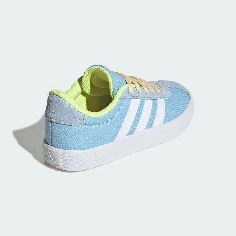 adidas VL Court 3.0 Clear Sky Cloud White Hi-Res Yellow (JS3487)
