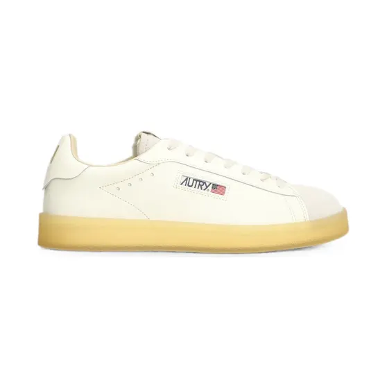 Autry Dallas met suède vlak “White” (ADLMFD01)