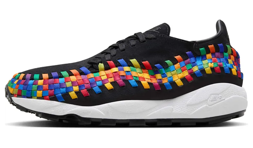 Nike Air Footscape Woven “Black Rainbow” (black / black / white) – FB1959-002