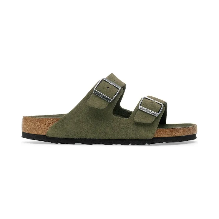 Birkenstock Arizona Soft Footbed Suede Leather Thyme Tonal (1030815)
